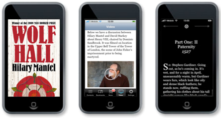 Wolf Hall App screens